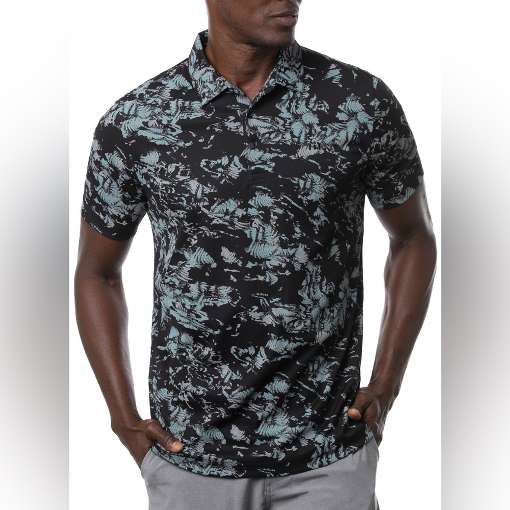 Travis Mathew Alley Oop Multicolor Golf Polo Shirt XL Whistling Straits